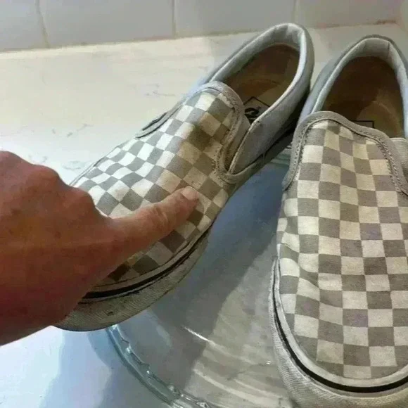 Vans Slip on Gray White Checker - Picture 6 of 11